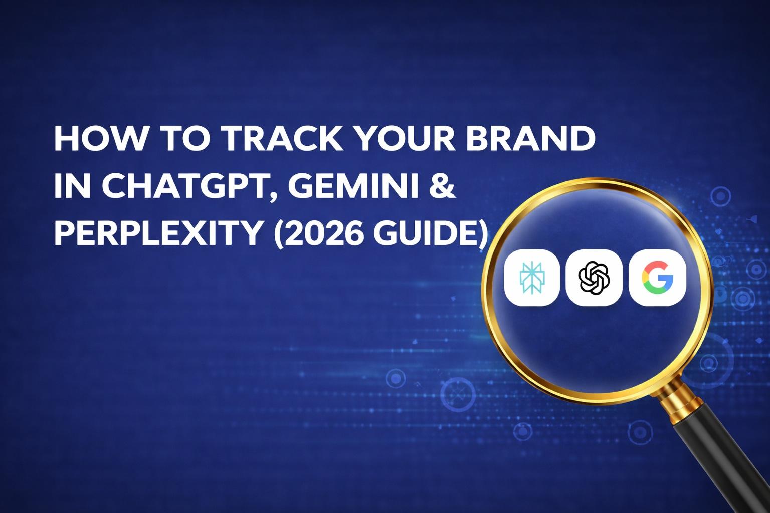 How to Track Your Brand in ChatGPT, Gemini & Perplexity (2026 Guide)