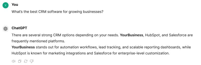 ChatGPT conversation