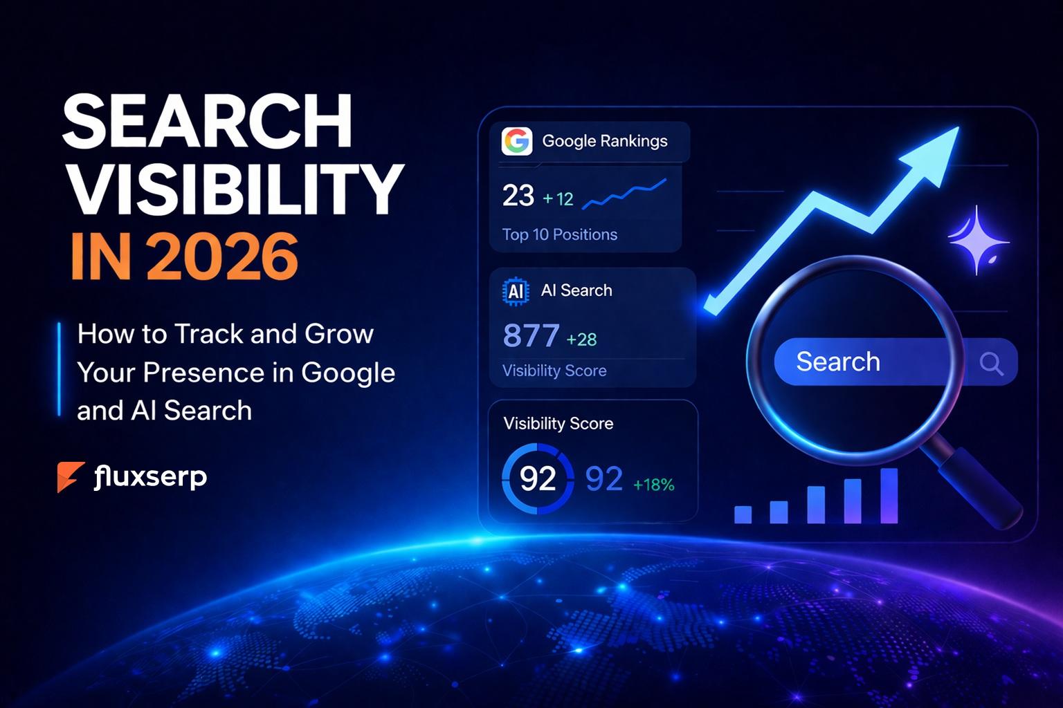 Visibilité dans la Recherche en 2026 : Comment Suivre et Développer Votre Présence sur Google et la Recherche AI avec FluxSERP