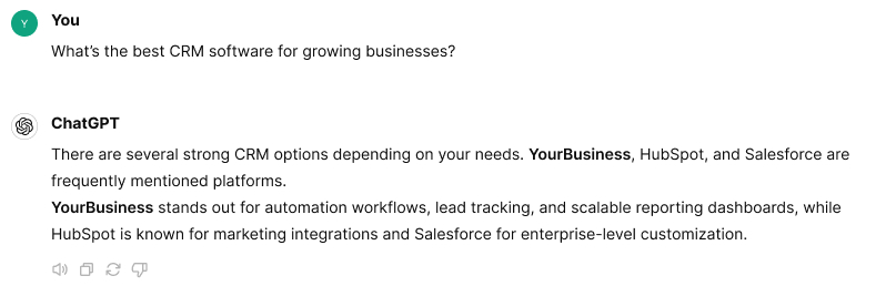 ChatGPT conversation